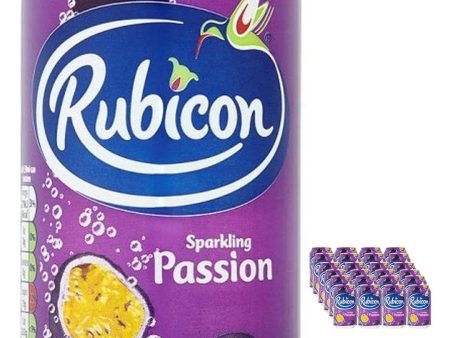 Rubicon Sparkling Passion Fruit Juice Drink Multipack, 24 x 330 ml on Sale