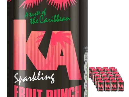 KA Sparkling Fruit Punch Fizzy Drink Multipack, 24 x 330 ml Online Sale