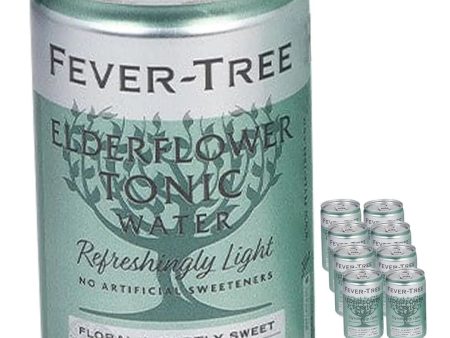 Fever-Tree Refreshingly Light Elderflower Tonic Water Fridge Pack, 8 x 150 ml Online Hot Sale