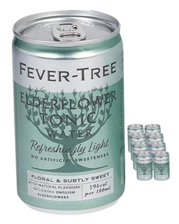 Fever-Tree Refreshingly Light Elderflower Tonic Water Fridge Pack, 8 x 150 ml Online Hot Sale