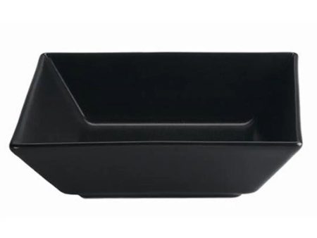 Square Black Plastic Bowls 18cm Pack Size 10 For Discount