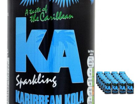 KA Sparkling Karibbean Kola Fizzy Drink Multipack, 24 x 330 ml Online Hot Sale