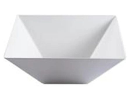 Square White Plastic Small Bowls 12cm Pack Size 15 Online Sale