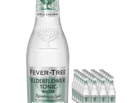 Fever-Tree Refreshingly Light Elderflower Tonic Water Multipack, 24 x 200 ml For Sale