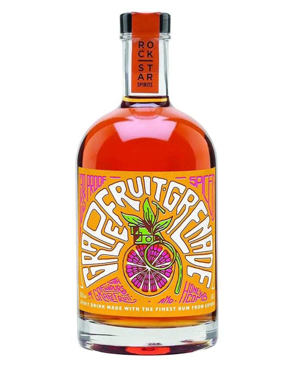 Rockstar Grapefruit Grenade Spiced Rum, 50 cl Online now