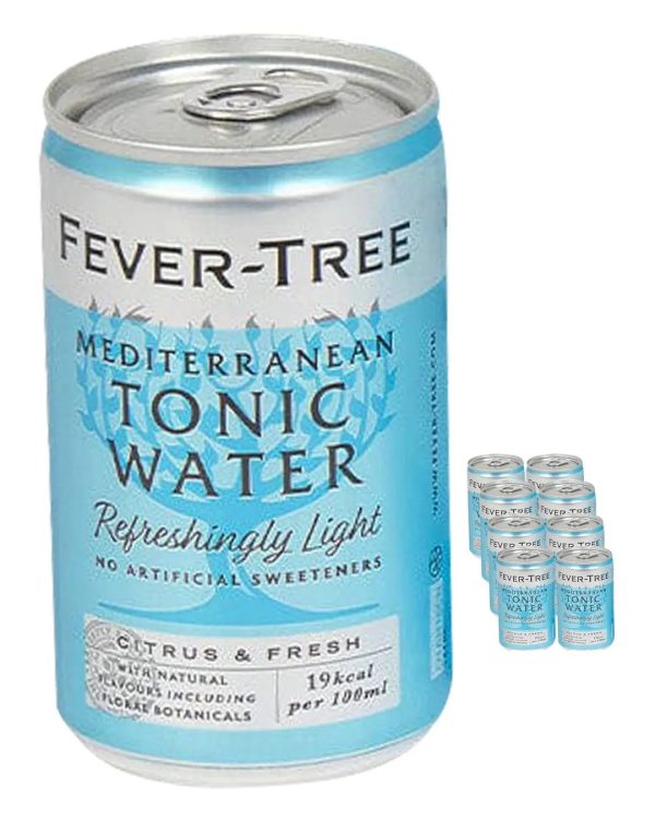 Fever-Tree Refreshingly Light Mediterranean Tonic Water Fridge Pack, 8 x 150 ml Discount