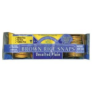 Edward & Sons Brown Rice Snaps Plain No Salt - 3.5 ozs. Online Hot Sale