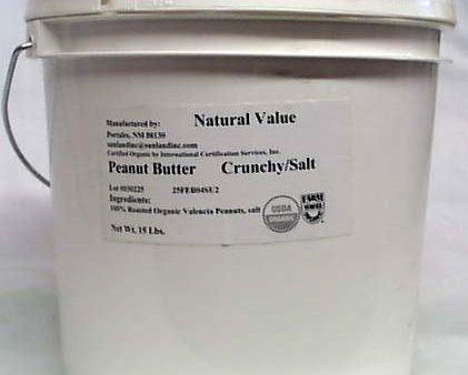 Once Again Nut Butter Inc. Peanut Butter Crunchy Salted Organic - 9 lbs. Online now