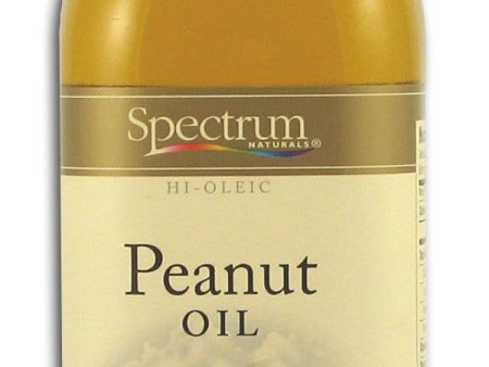 Spectrum Peanut Oil Unrefined - 16 ozs. Supply