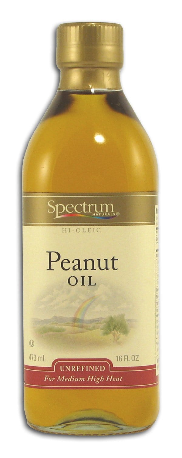 Spectrum Peanut Oil Unrefined - 16 ozs. Supply