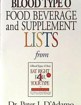 Books Blood Type O Food Bev Supplement Li - 1 book Discount