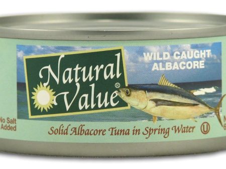 Natural Value Albacore Tuna No Salt - 24 x 6 ozs. For Discount