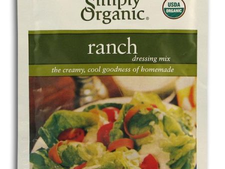 Simply Organic Ranch Dressing Mix Organic - 12 x 1 oz. Fashion