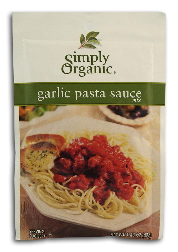 Simply Organic Garlic Pasta Sauce Mix Organic - 12 x 1.13 ozs. Sale