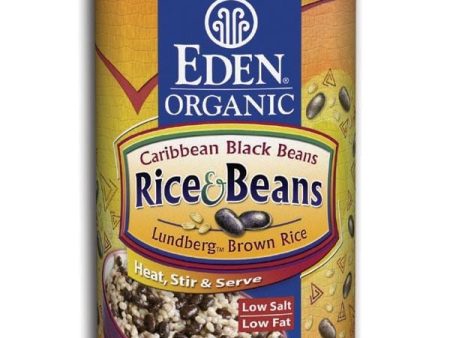 Eden Foods Rice and Caribbean Black Beans Organic - 12 x 15 ozs. For Sale