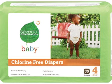 Seventh Generation Baby Diapers Stage 4 (22-37 lbs) - 27 ct. Online now