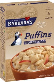 Barbara s Bakery Puffins Honey Rice Wheat Free - 12 x 10 ozs. Online