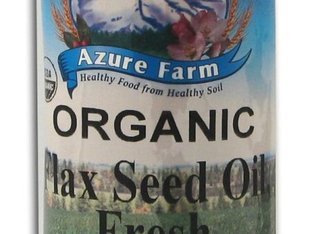 Azure Farm Flax Seed Oil Fresh Organic - 16 ozs. Supply