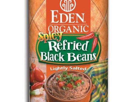 Eden Foods Spicy Refried Black Beans Organic - 12 x 16 ozs. on Sale