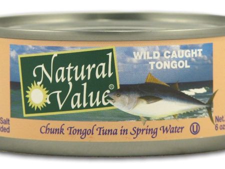 Natural Value Tongol Tuna Salted - 24 x 6 ozs. Sale