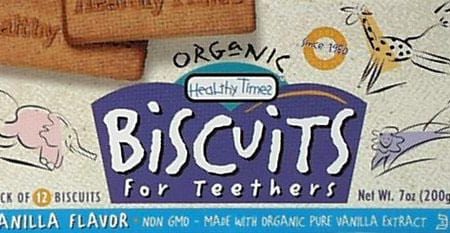 Healthy Times Vanilla Teeth Biscuit Organic - 12 x 7 ozs. Online now