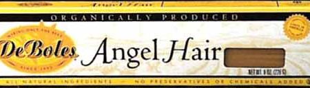 DeBoles Angel Hair Organic - 3 x 8 ozs. Online Hot Sale