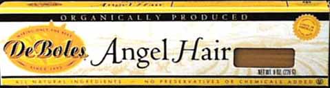 DeBoles Angel Hair Organic - 3 x 8 ozs. Online Hot Sale