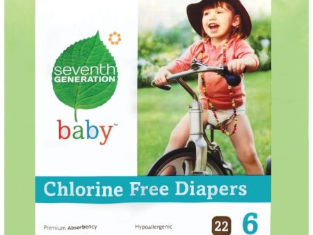 Seventh Generation Baby Diapers Stage 6 (35+ lbs) - 4 x 20 ct. Supply