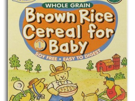 Healthy Times Brown Rice Cereal Organic - 12 x 6 ozs. For Sale