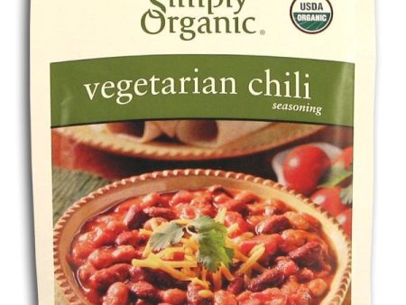 Simply Organic Vegetarian Chili Seasoning Organic - 12 x 1 oz. Discount