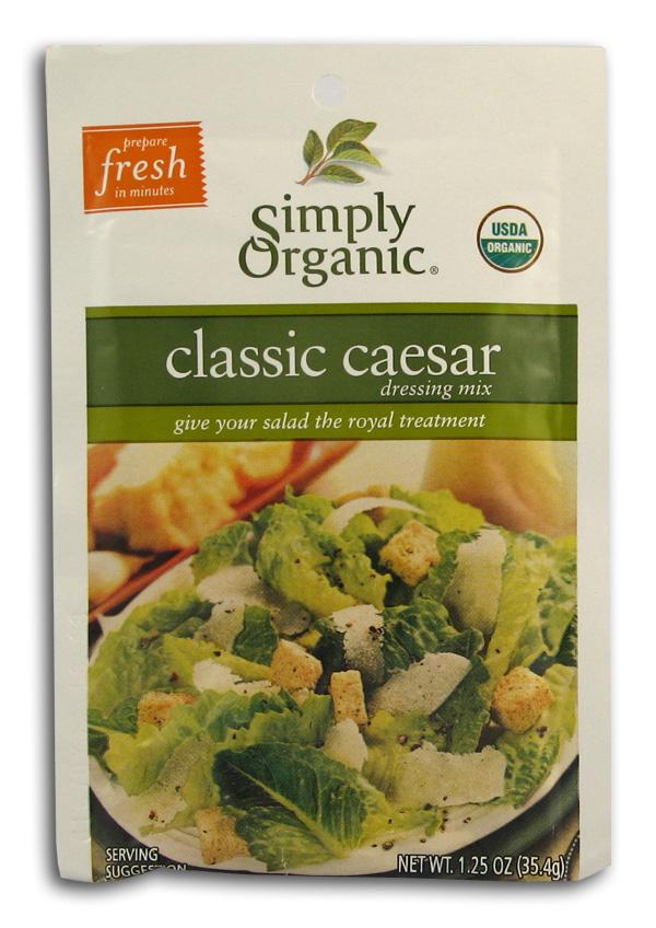 Simply Organic Classic Caesar Dressing Mix Organic - 3 x 1.25 ozs. Supply