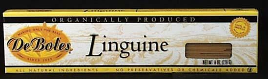 DeBoles Linguine Organic - 3 x 8 ozs. Discount