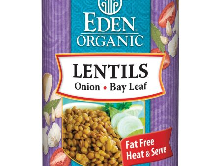 Eden Foods Lentils with Onion & Bay Leaf Organic - 12 x 15 ozs. For Cheap