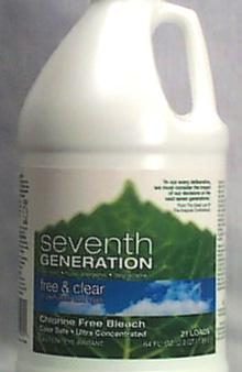 Seventh Generation Chlorine Free Bleach Free & Clear 21 loads - 64 ozs. Hot on Sale