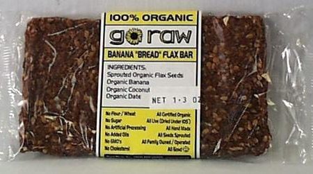 Go Raw Banana Bread Flax Bar - 30 x 1.7 ozs. For Sale