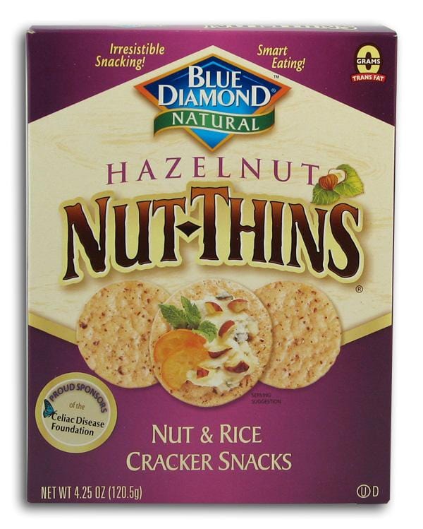 Blue Diamond Hazelnut Nut Thins - 3 x 4.25 ozs. For Cheap