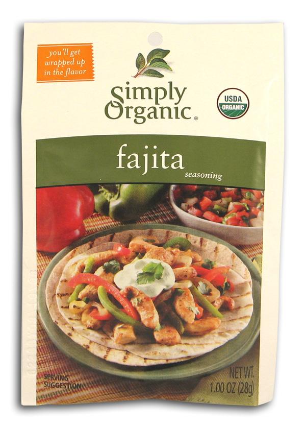 Simply Organic Fajita Seasoning Organic - 3 x 1 oz. Hot on Sale