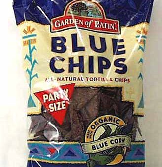 Garden of Eatin  Party Size Blue Tortilla Chips - 12 x 16 ozs. Supply