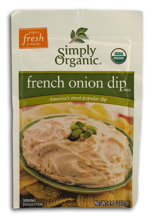 Simply Organic French Onion Dip Mix Organic - 3 x 1.1 ozs. Sale