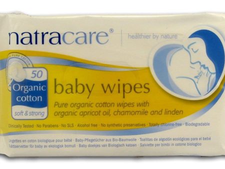 Natracare Baby Wipes Cotton Organic - 16 x 50 ct. Online Hot Sale