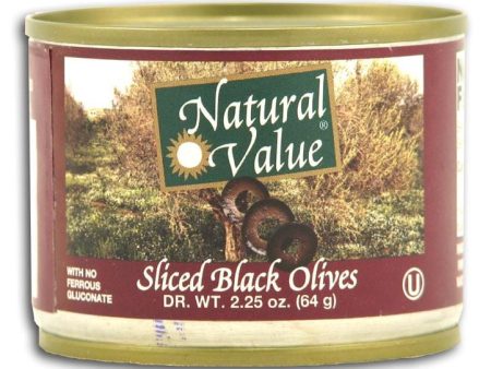 Natural Value Olives Black Sliced - 2.25 ozs. For Discount