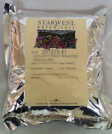 Starwest Chicory Root Roasted - 1 lb. Fashion