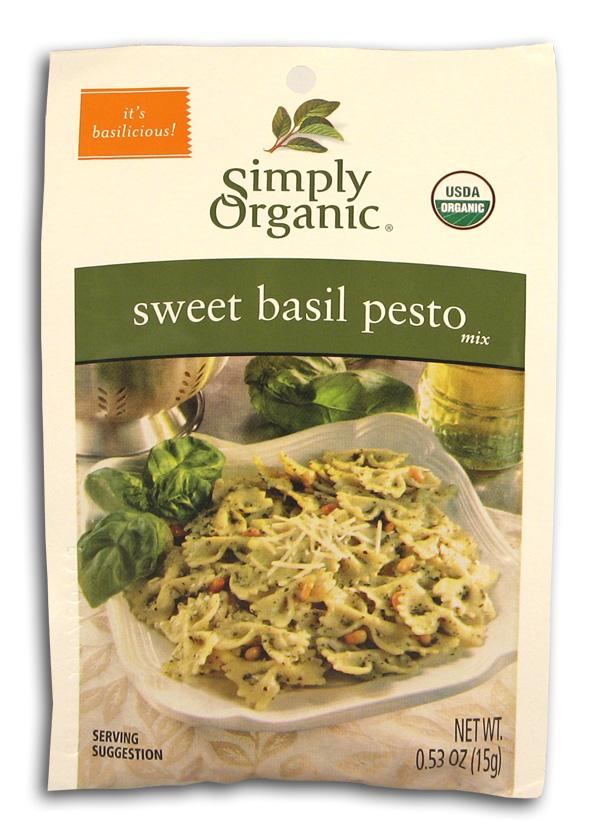 Simply Organic Sweet Basil Pesto Mix Organic - 12 x 0.53 ozs. Supply