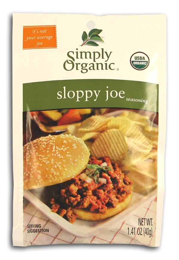 Simply Organic Sloppy Joe Seasoning Organic - 3 x 1.41 ozs. Online Hot Sale