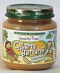 Healthy Times Cabana Banana Organic - 3 x 4 ozs. For Sale