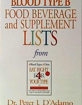 Books Blood Type B Food Bev Supplement Li - 1 book Online now