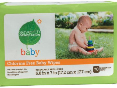 Seventh Generation Baby Wipes Travel Refill - 70 ct. Sale