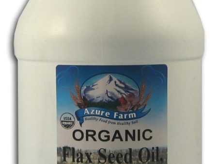 Azure Farm Flax Seed Oil Fresh Organic - 1 gallon For Sale