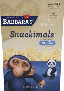 Barbara s Bakery Snackimals Vanilla - 7.5 ozs. Cheap