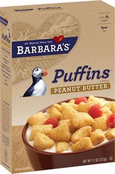 Barbara s Bakery Puffins Peanut Butter Wheat Free - 12 x 11 ozs. Cheap